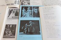 オデオン座　プログラム、カイエ　シーズン1965-1966　（５冊綴り）　：　Odéon　Théâtre de France　direction  Renaud-Barrault  Programme  saison 1965-1966　〔洋書/フランス語〕　