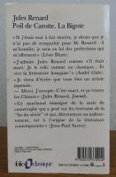 【folio】 にんじん　ジュール・ルナール ：　Poil de Carotte/La Bigote　〔洋書/フランス語〕　