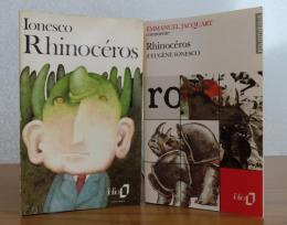（2冊まとめ）【folio】 犀　イヨネスコ　：　Rhinocéros　/　【foliothèque】　イヨネスコ『犀』 を読む　エマニュエル・ジャッカール　：　Rhinocéros d'Eugène Ionesco 
〔洋書/フランス語〕　