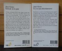 【folio】 気晴らしなき王 ／ 哀れみの孤独　ジャン・ジオノ　　：　Un roi sans divertissement　／　Solitude de la pieté　〔フランス語〕