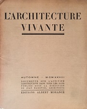 L'architecture Vivante 1928 Automne（秋号）