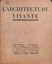 L'architecture Vivante 1924 Automne（秋号）