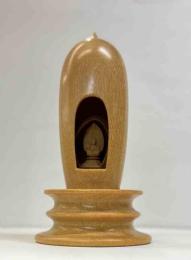 久光彫り　微細彫刻　「お不動様」