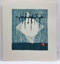 畦地梅太郎木版画　「大地」