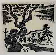 合浦公園　木版画小景集その3