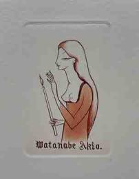 小林ドンゲ　銅版蔵書票