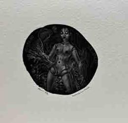 涌田利之　木口木版書票