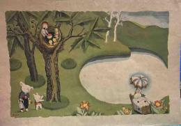 武井武雄　「山のお晝」　コドモノクニ秋ノ増刊「武井武雄童画集」第Ⅰ輯より