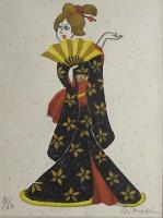 武井武雄木版画　「舞のエリーダ」
