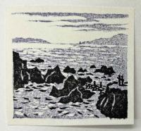 木版画小景集その7　小泊海岸と権現崎