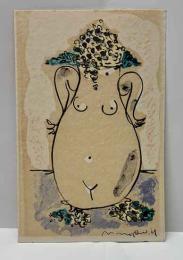 横田稔　肉筆画