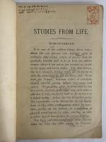平岡梓東京帝国大学時代教科書　STUDIES FROM LIFE　（三島由紀夫旧蔵）