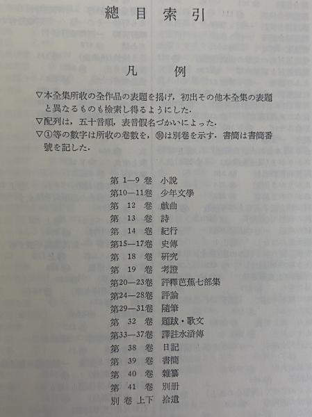 露伴全集 全41巻+別巻上下巻+附録 計44冊中 23-44巻セット 幸田露伴