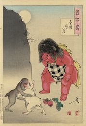 月百姿　金時山の月