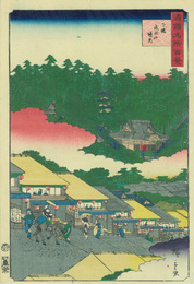 諸国名所百景　下総成田山境内