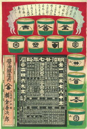 引札　醤油醸造所　横倉善次郎