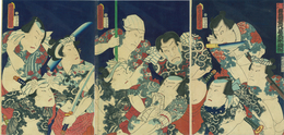 見立十人豊国一世一代屋久ら水滸伝