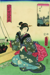 江戸名所百人美女　芝神明