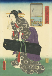 江戸名所百人美女　　高縄