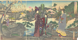 庭園の春景