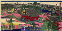 江都名所　浅草観音の図