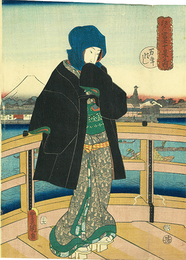 江戸富士十景之内　万年ばし