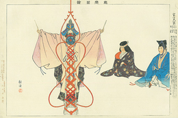 能楽図絵　富士太鼓