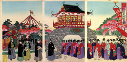 上野不忍弁財天開帳之図