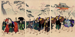 上野山内行列図