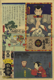 江戸の花名勝会　　め　二番組　日比谷稲荷初午　仁木弾正　松本幸四郎　