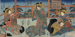 今戸橋金波楼大黒屋仮宅図