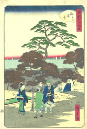 東都三十六景　海案寺　紅葉