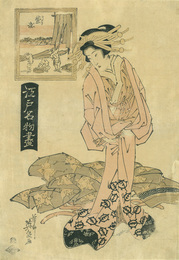 江戸名物尽　紫染