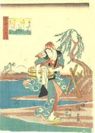 古歌六玉川　武蔵　調布