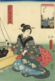 江戸名所百人美女　芝神明