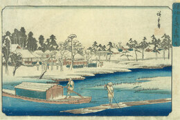 東都名所　真崎雪晴之図