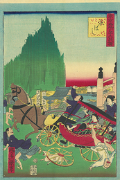 東京名所三十六戯撰　京はし