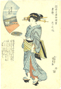 浮世名異女圖會　東都　弐丁町風　芝居の光景