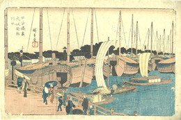 日本港尽　大坂安治川口