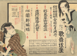 歌舞伎座チラシ　市村羽左衛門　尾上菊五郎　合同七月興業