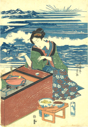 美人料理之図