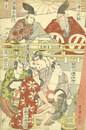 相撲取と行司