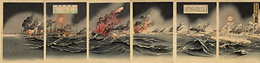 ［日露旅順口海戦帝国海軍大勝利］萬歳
