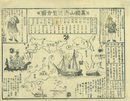 瓦版　万国山海通覧分図