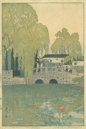 柳に石橋