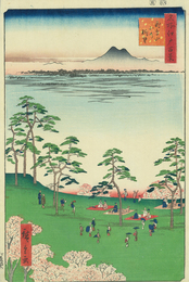 名所江戸百景　飛鳥山北の眺望