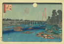 江戸名所三ツの眺 両国夏の月