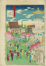 東京名所之内　九段坂　靖国神社