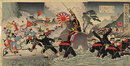我軍清国上陸激戦之図