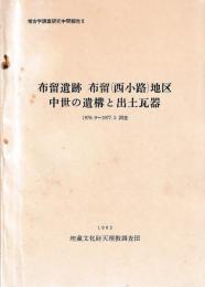 布留遺跡　布留(西小路)地区　中世の遺構と出土瓦器